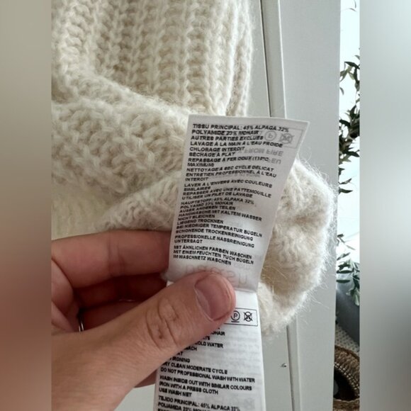 BA&SH Beltan Chunk Knit Half-Zip Jumper - Picture 7 of 7